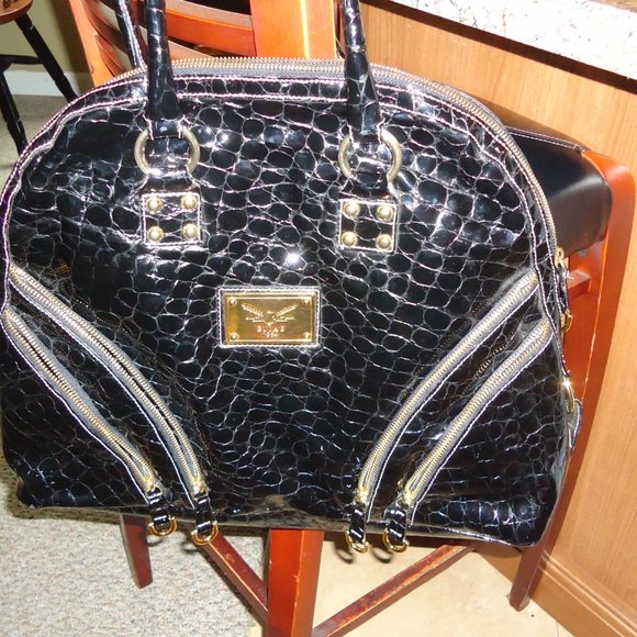 Black Patent Leather Satchel NWOT - Picture 8 of 16